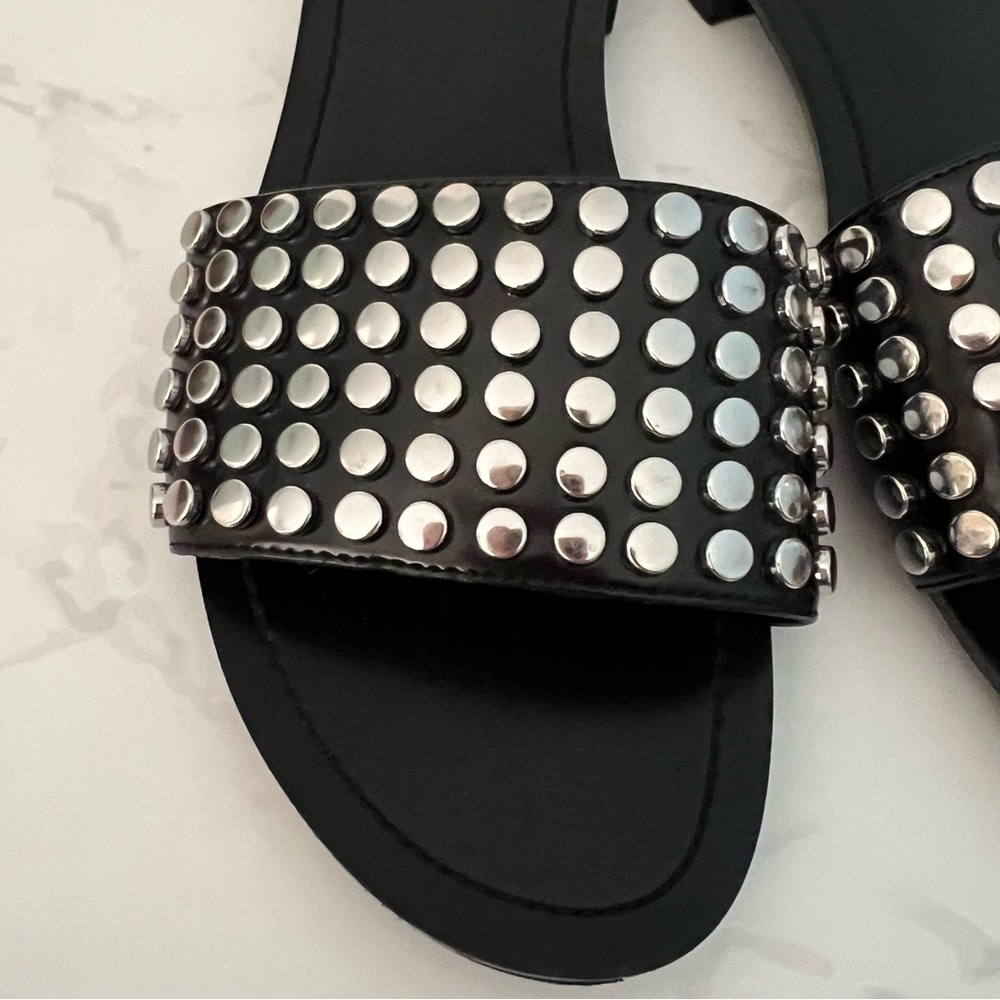 Like New Kendall + Kylie Studded Black Sandals - Picture 11 of 15